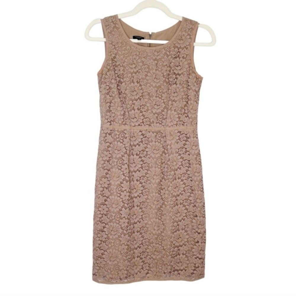 Talbots Lace Sheath Dress Size 2 Petite 2P